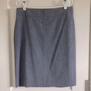 Ann Taylor Factory Suiting Pencil Skirt in Blue, Size 10